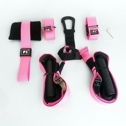 TRX jellegű PRO edzőheveder, Salta - Pink