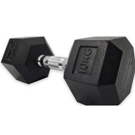 Hatszögletű kézi súlyzó,  10 kg - Salta