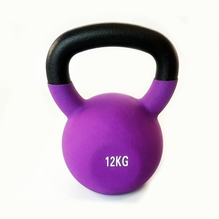 Vinyl bevonatú vas kettlebell, Salta - 12 kg