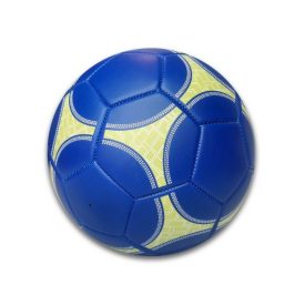   Futball labda, géppel varrott edzőlabda, kék-zöld, 5-ös méret, Salta