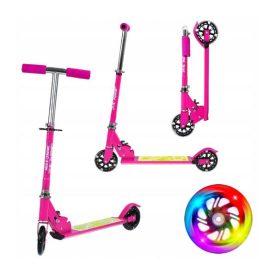   Kislány roller világító LED kerekekkel, rózsaszín, HL-776, NILS, 