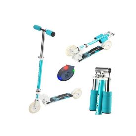   Unisex roller világító LED kerekekkel, menta-fehér, HD505, NILS,