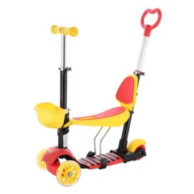   Háromkerekű gyermek roller világító LED kerekekkel, HLB07, Nils