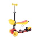 Háromkerekű gyermek roller világító LED kerekekkel, HLB07, Nils