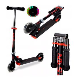 Gyermek roller, HD120L fekete-piros, Nils