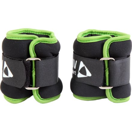 Csukló- és bokasúly Aktivsport 2x1 kg fekete-zöld