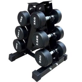   Súlyzó tároló állvány, 120 kg terhelhetőség, Timeless Tools