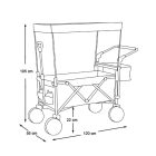 Összecsukható kézikocsi tetővel, Timeless Tools