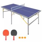 Összecsukható beltéri pingpongasztal teljes szettel,  Timeless Tools