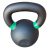 Öntöttvas, porfestett kettlebell, Salta - 14 kg