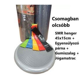 SMR henger 45x15cm + Egyensúlyozó párna + Gumiszalag + Jógamatrac